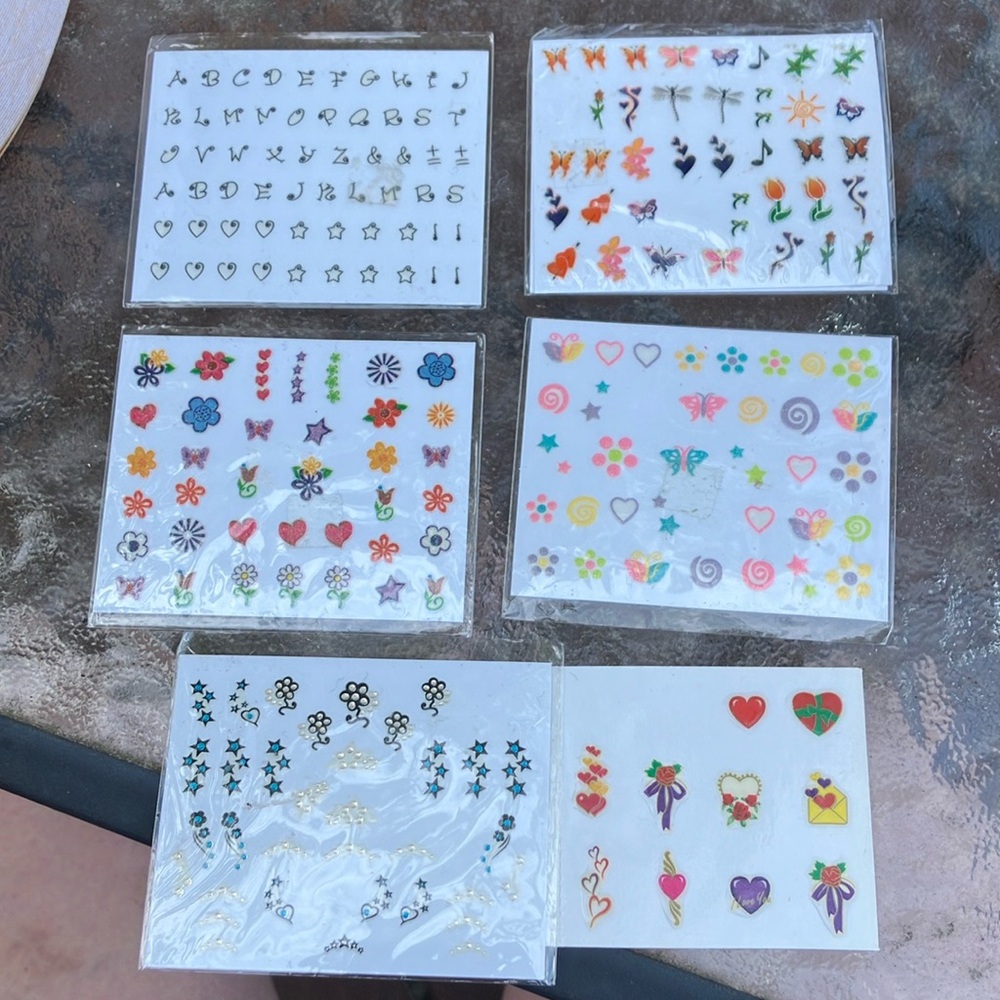 Colorful Nail Art Sticker Set